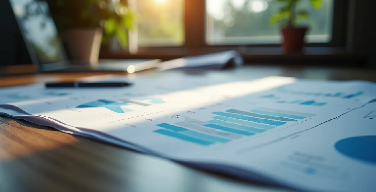 Análisis detallado de documentación de fondos ESG con infografías y datos