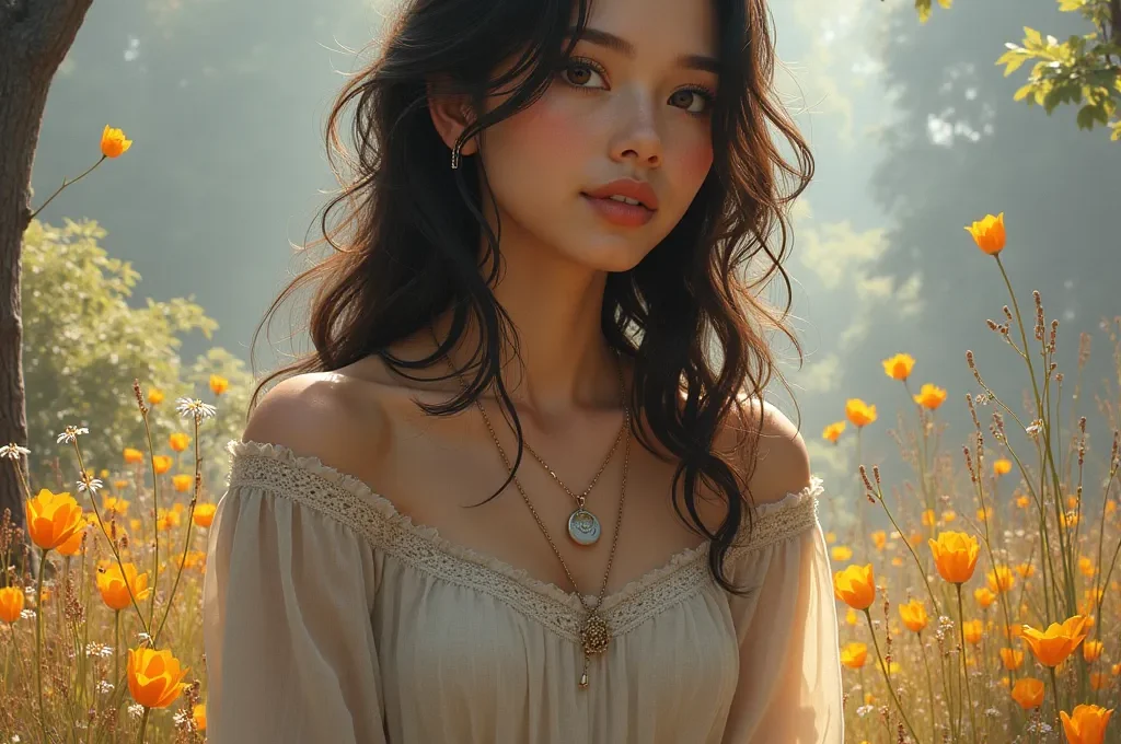 Interior de espacio cultural híbrido con zona de librería, galería y pequeño escenario