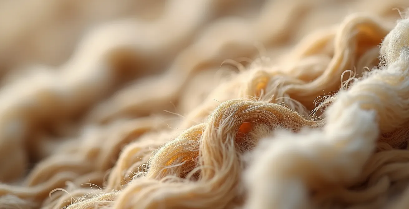 Composición de texturas artesanales españolas en tonos neutros